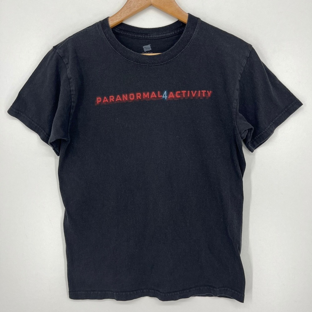Hanes Paranormal Activity 4 Horror Movie Promo Graphic T-Shirt Black Small